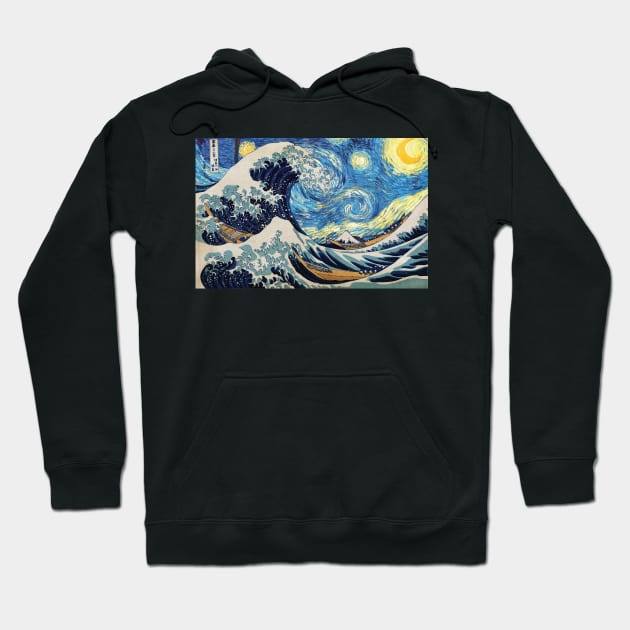 The Great Wave Hoodie by hotzelda